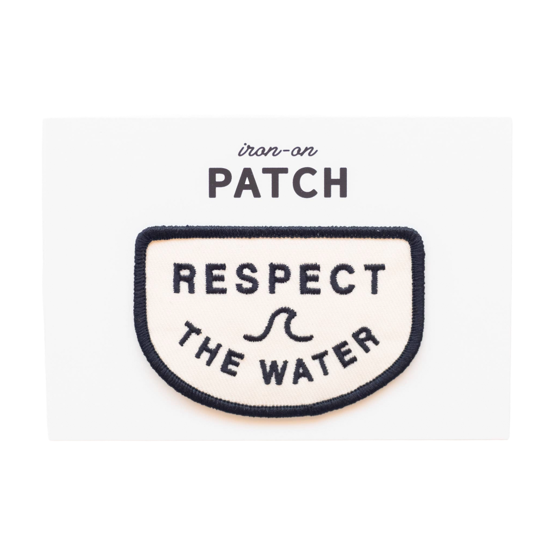 Respect the Water Embroidered Iron on Patch