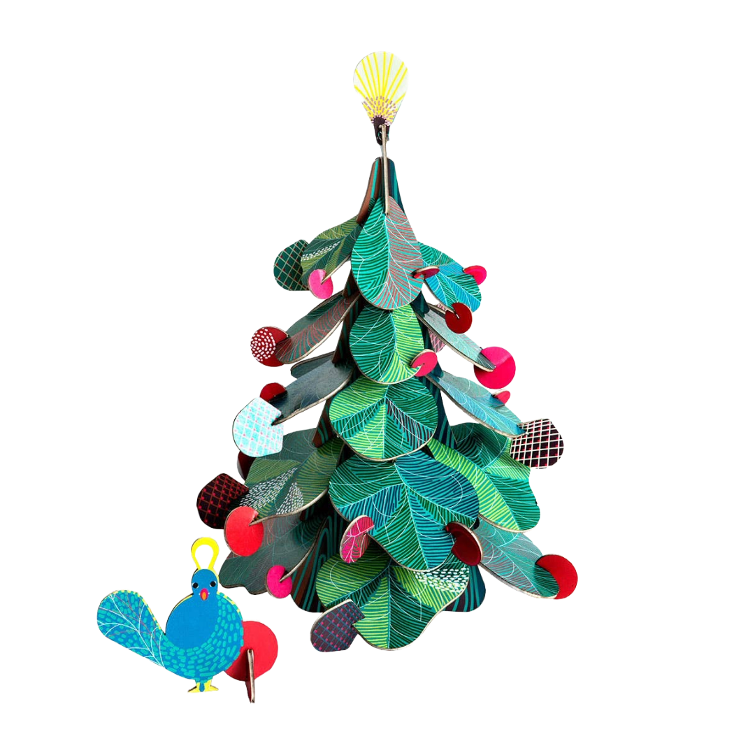 Christmas Tree, Peacock - 3D DIY Craft Kit