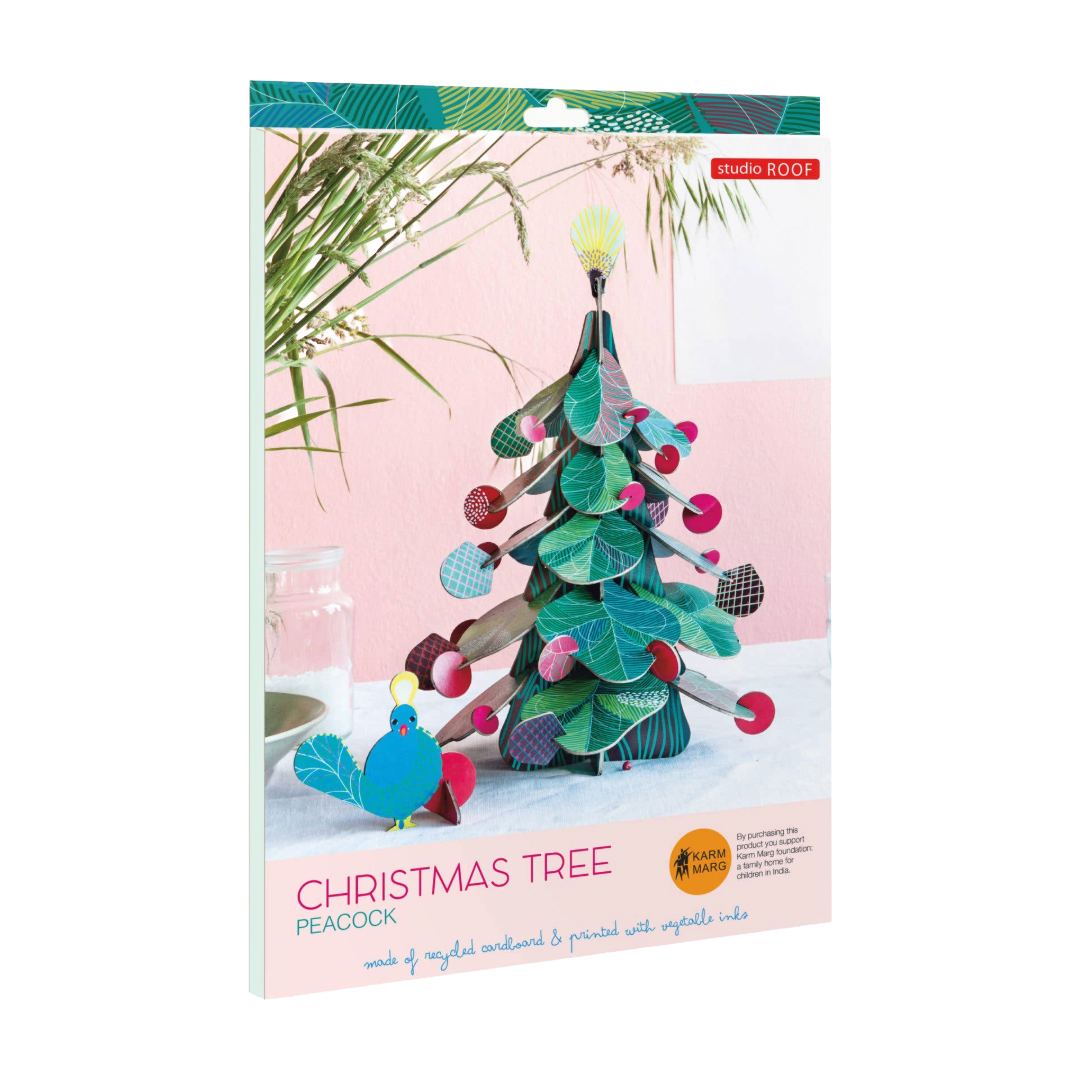 Christmas Tree, Peacock - 3D DIY Craft Kit