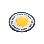 Here Comes the Sun Embroidered Iron on Patch