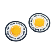 Here Comes the Sun Embroidered Iron on Patch