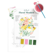 Floral Meadows Watercolor Painting Kit