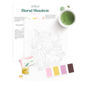Floral Meadows Watercolor Painting Kit
