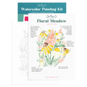 Floral Meadows Watercolor Painting Kit