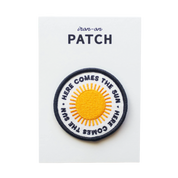 Here Comes the Sun Embroidered Iron on Patch