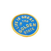 Life Is Great In The Golden State Embroidered Iron on Patch