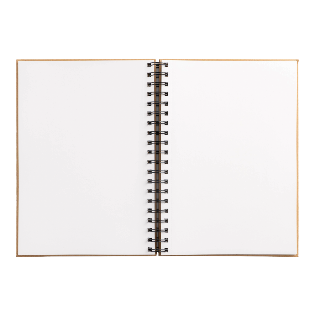 Medium Sketchbook 7 x 10" - Spiral Bound Hardcover (Kraft)