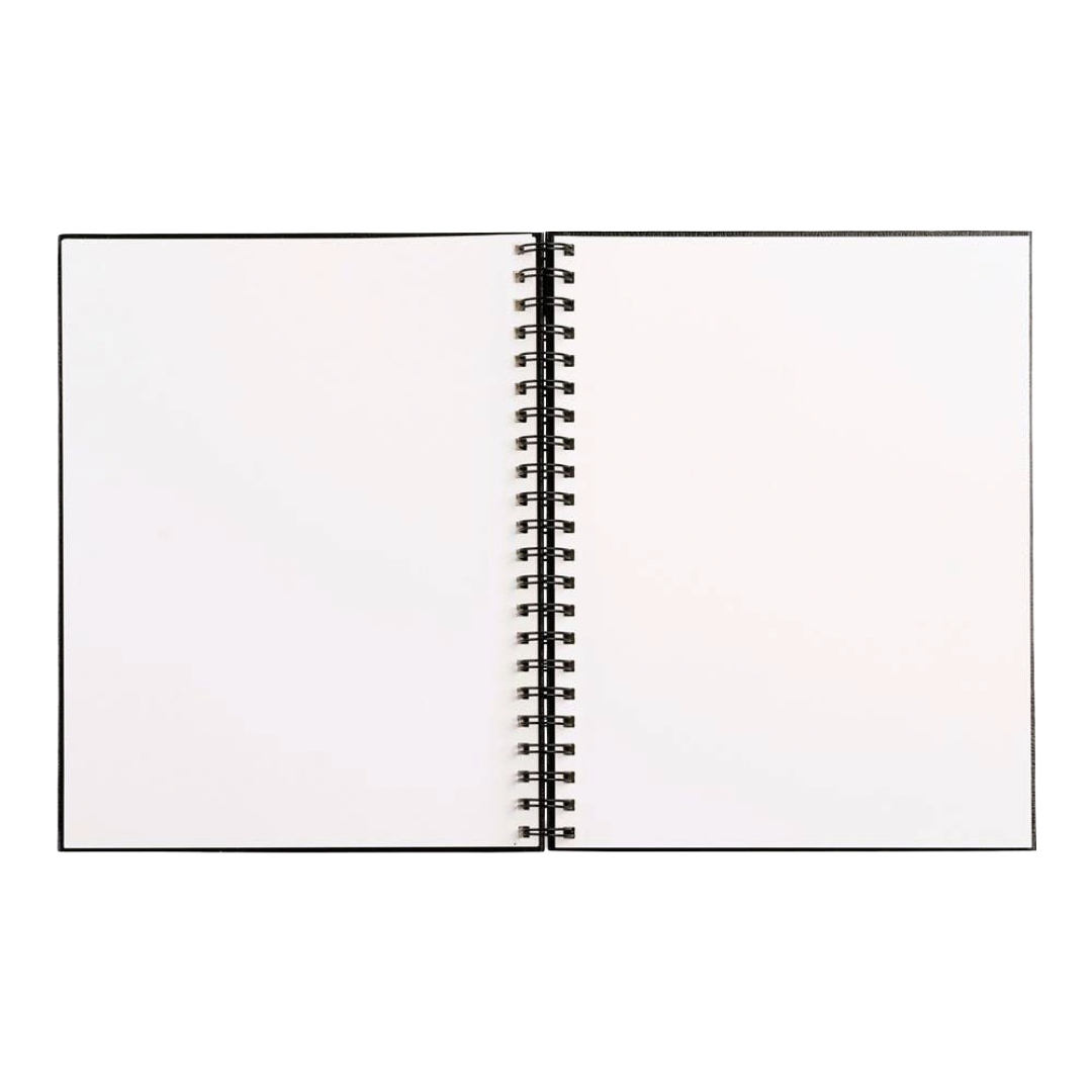Large Sketchbook 8.5 x 11"-  Spiral Hardcover (Black)