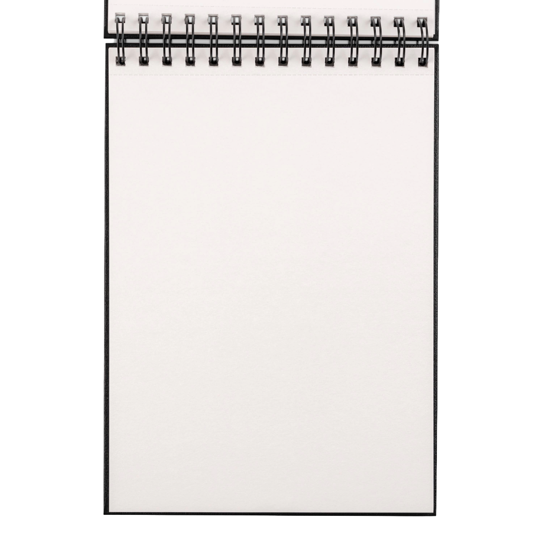 Medium Sketchbook Landscape 10x7"-Spiral Bound Hardcover (Black)