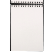 Medium Sketchbook Landscape 10x7"-Spiral Bound Hardcover (Black)