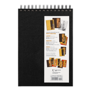 Medium Sketchbook Landscape 10x7"-Spiral Bound Hardcover (Black)