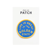 Life Is Great In The Golden State Embroidered Iron on Patch