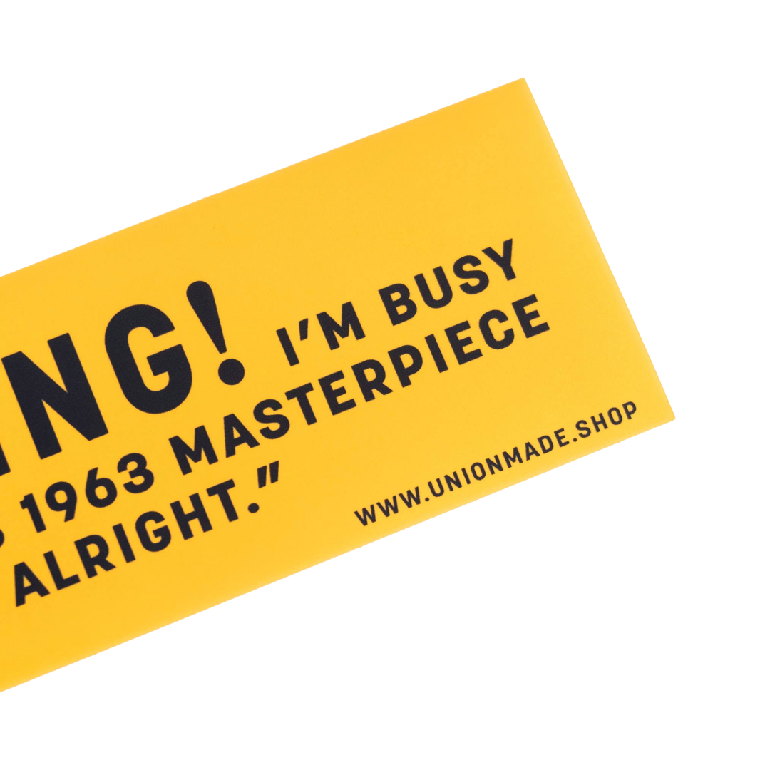 Keep Honking! Bob Dylan Bumper Sticker