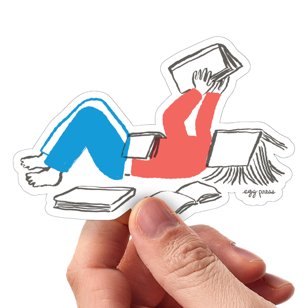 Book Lover Reader Vinyl Sticker