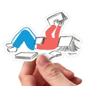 Book Lover Reader Vinyl Sticker