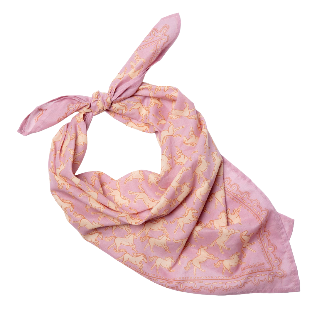 34" Wild Rag Horses Bandana - Large