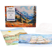 Landscape-Themed Watercolor Coloring Book
