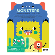 Monsters Coloring Book with Stickers
