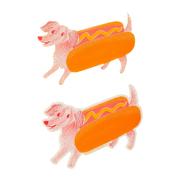 Hot Dog Clear Sticker