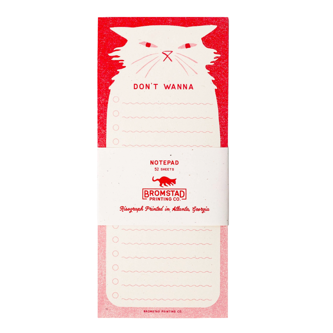 Don't Wanna - Risograph Notepad