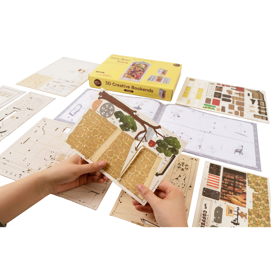 Sunshine Town DIY Miniature House Book Nook Kit