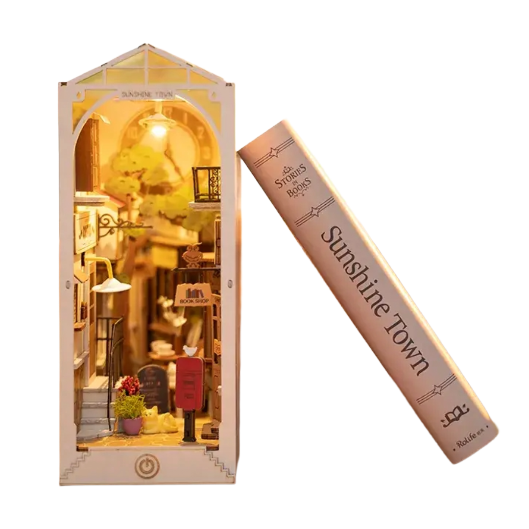 Sunshine Town DIY Miniature House Book Nook Kit