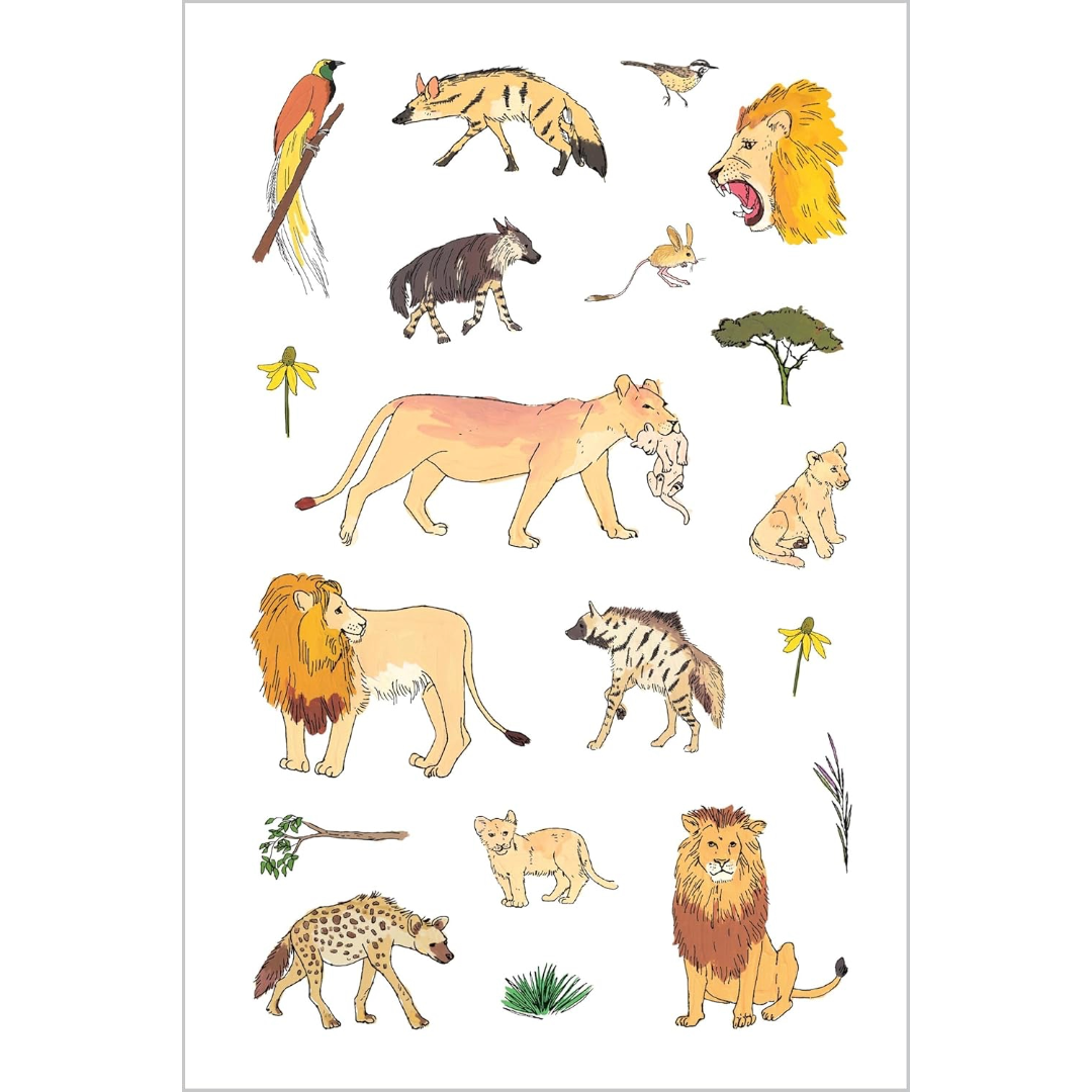 Wildlife Anatomy Sticker Book