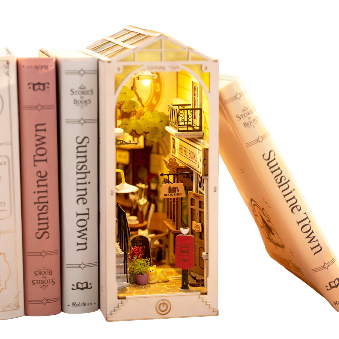 Sunshine Town DIY Miniature House Book Nook Kit