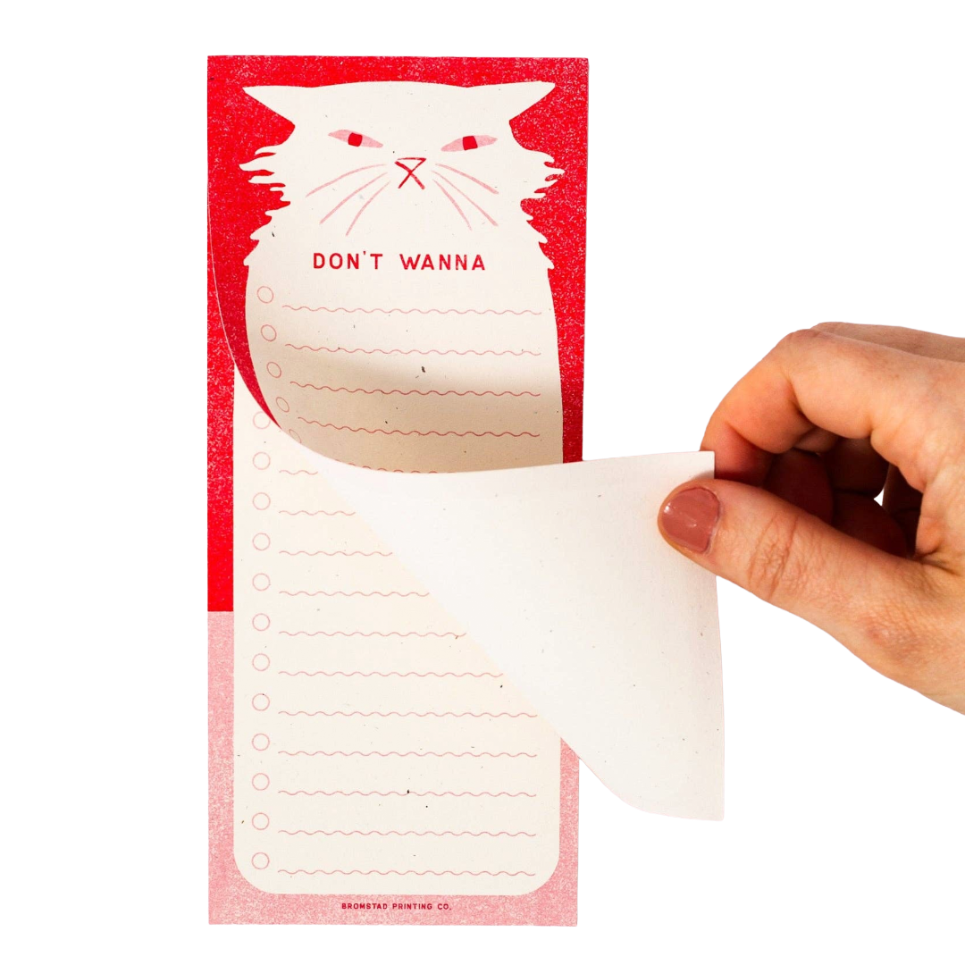 Don't Wanna - Risograph Notepad