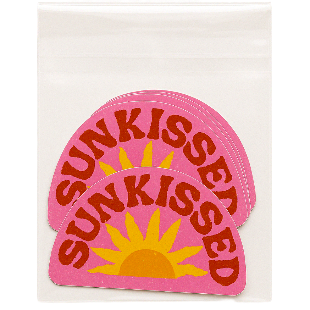 Sunkissed Vinyl Sticker - Pink sticker 3"