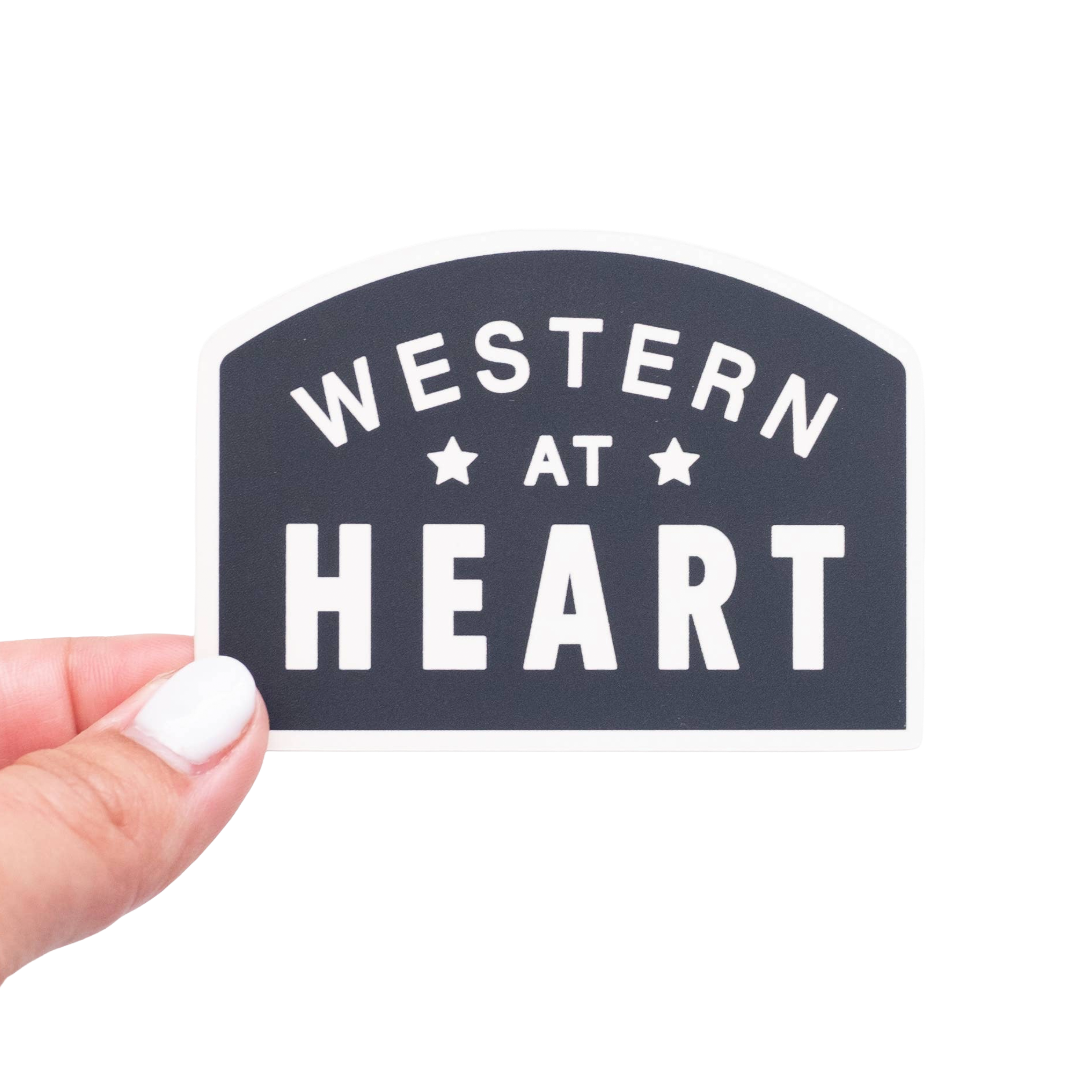 Western At Heart Vinyl Sticker