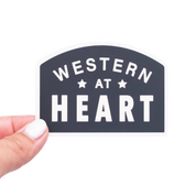 Western At Heart Vinyl Sticker