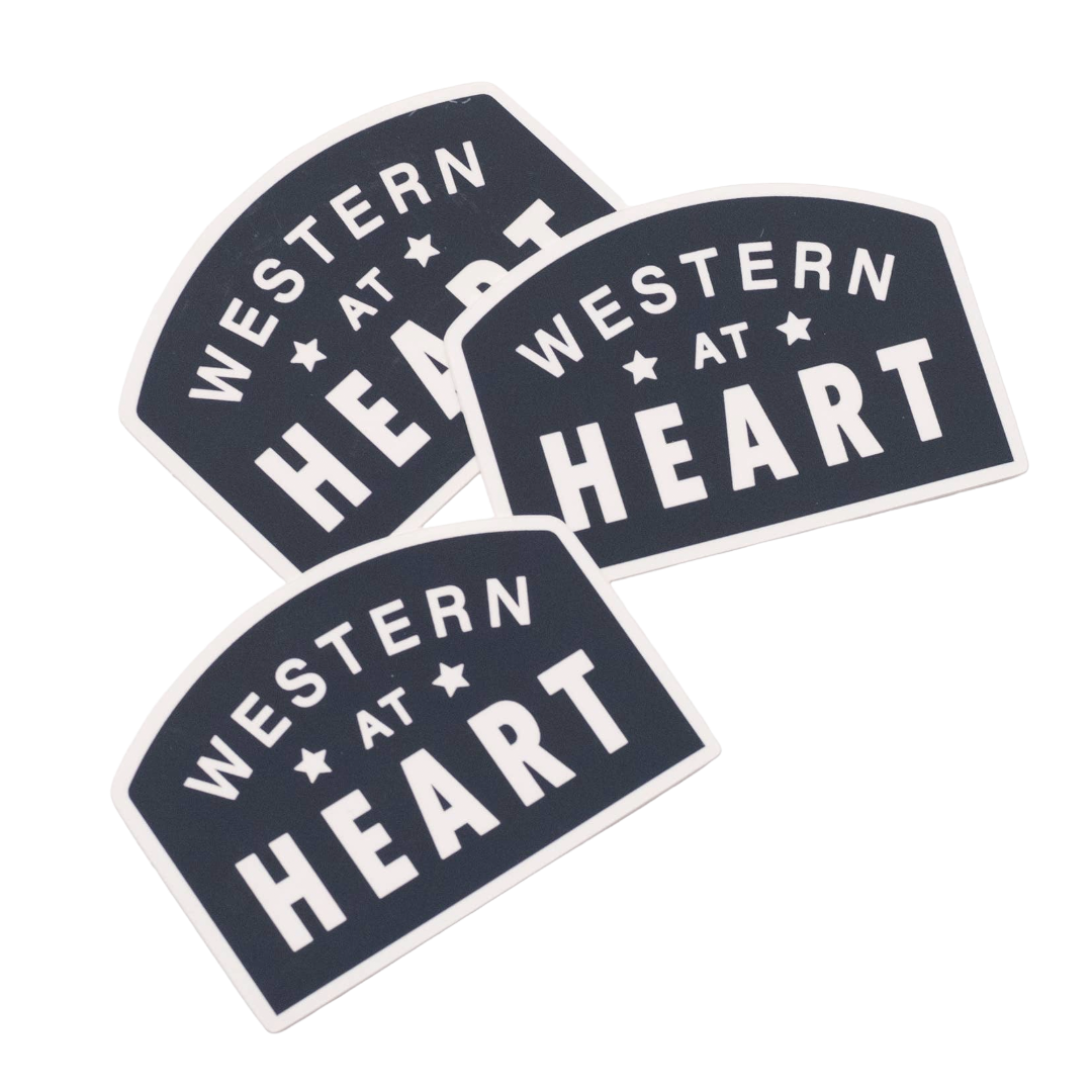 Western At Heart Vinyl Sticker