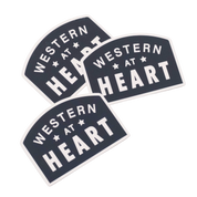 Western At Heart Vinyl Sticker