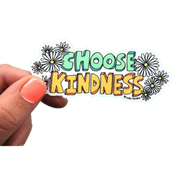 Choose Kindness Daisy Flower Vinyl Sticker