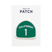 Califonria Pacific Coast Highway 1 Embroidered Iron on Patch