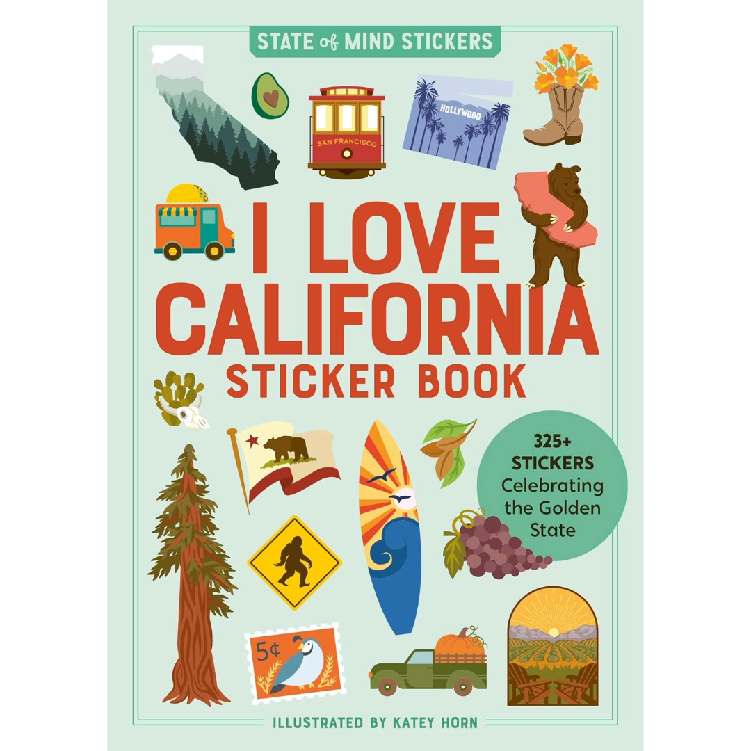 I Love California Sticker Book