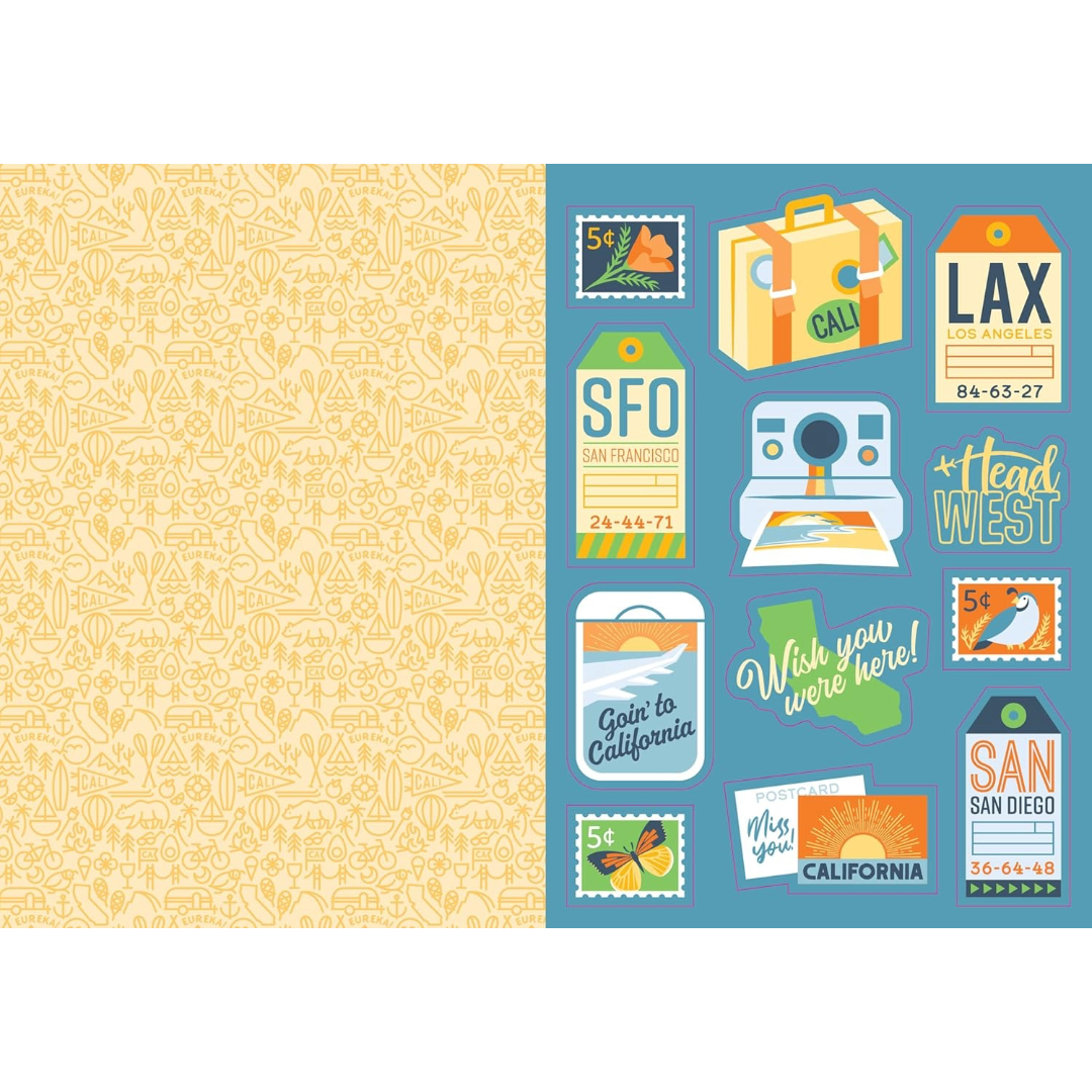 I Love California Sticker Book