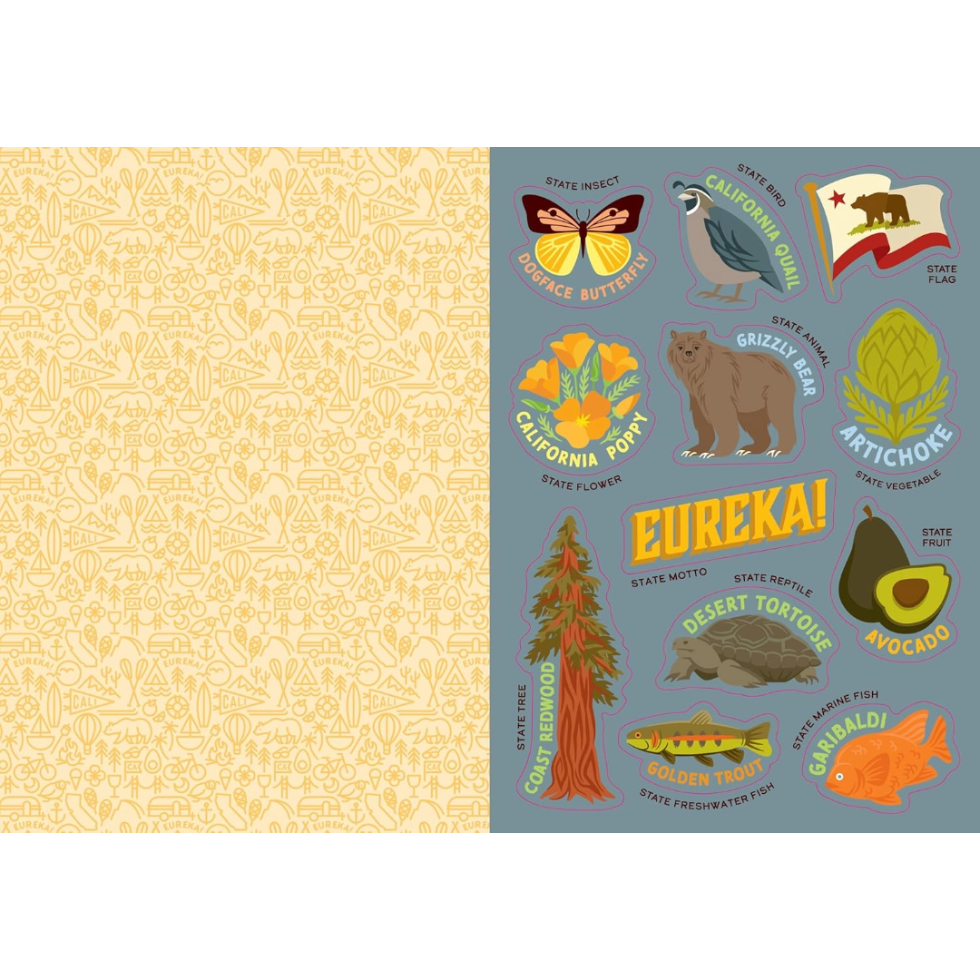I Love California Sticker Book