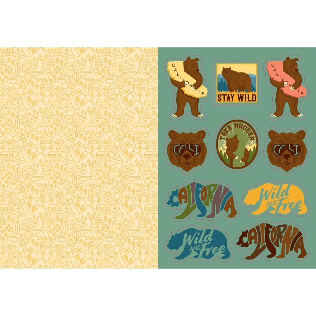 I Love California Sticker Book