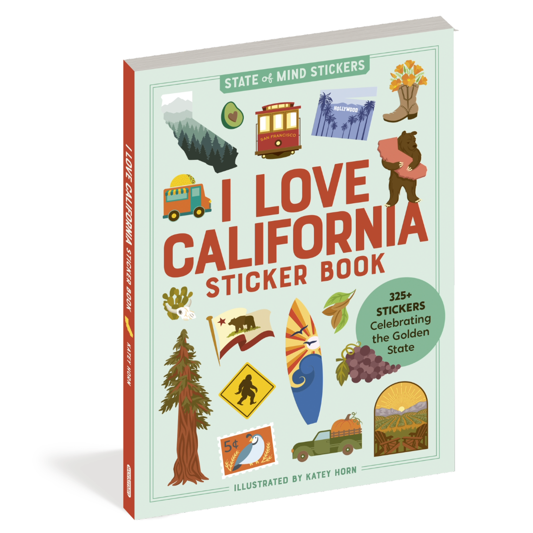 I Love California Sticker Book