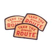 Take the Scenic Route Embroidered Iron on Patch