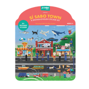 Sí Sabo Town: A Bilingual Reusable Sticker Play Set