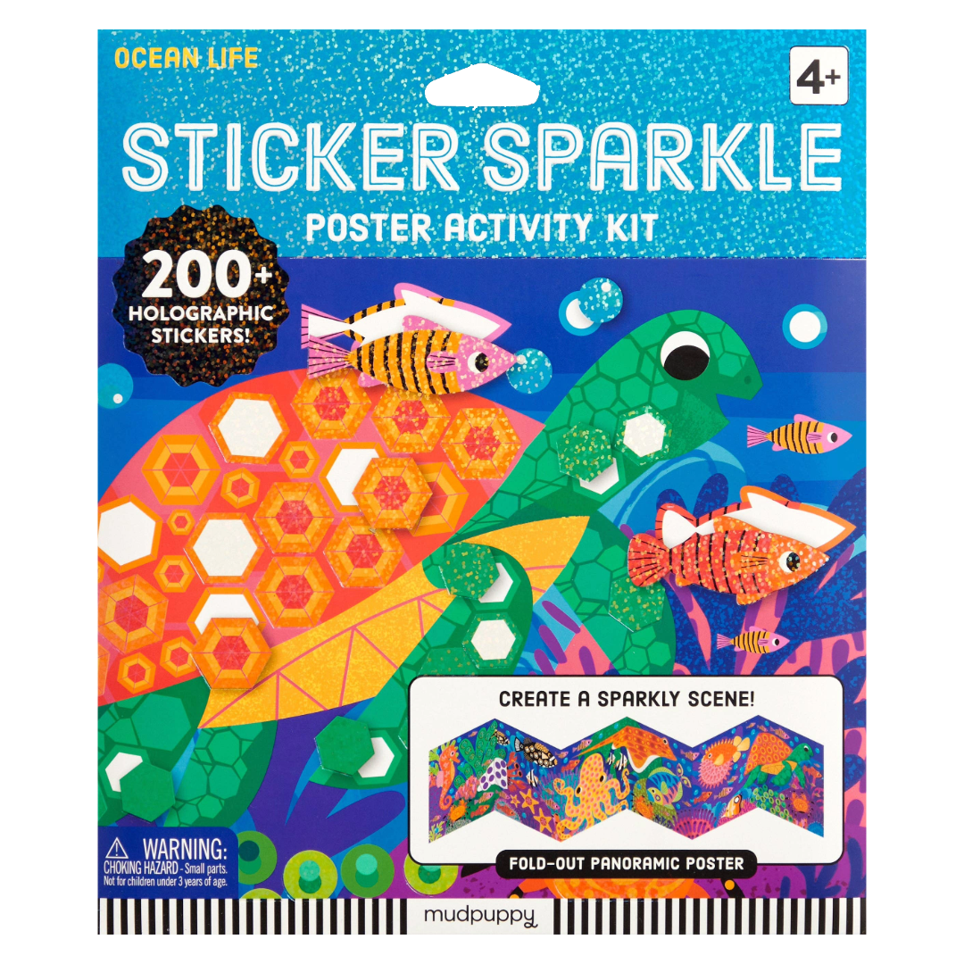 Ocean Life Sticker Sparkle Poster Activity Kit