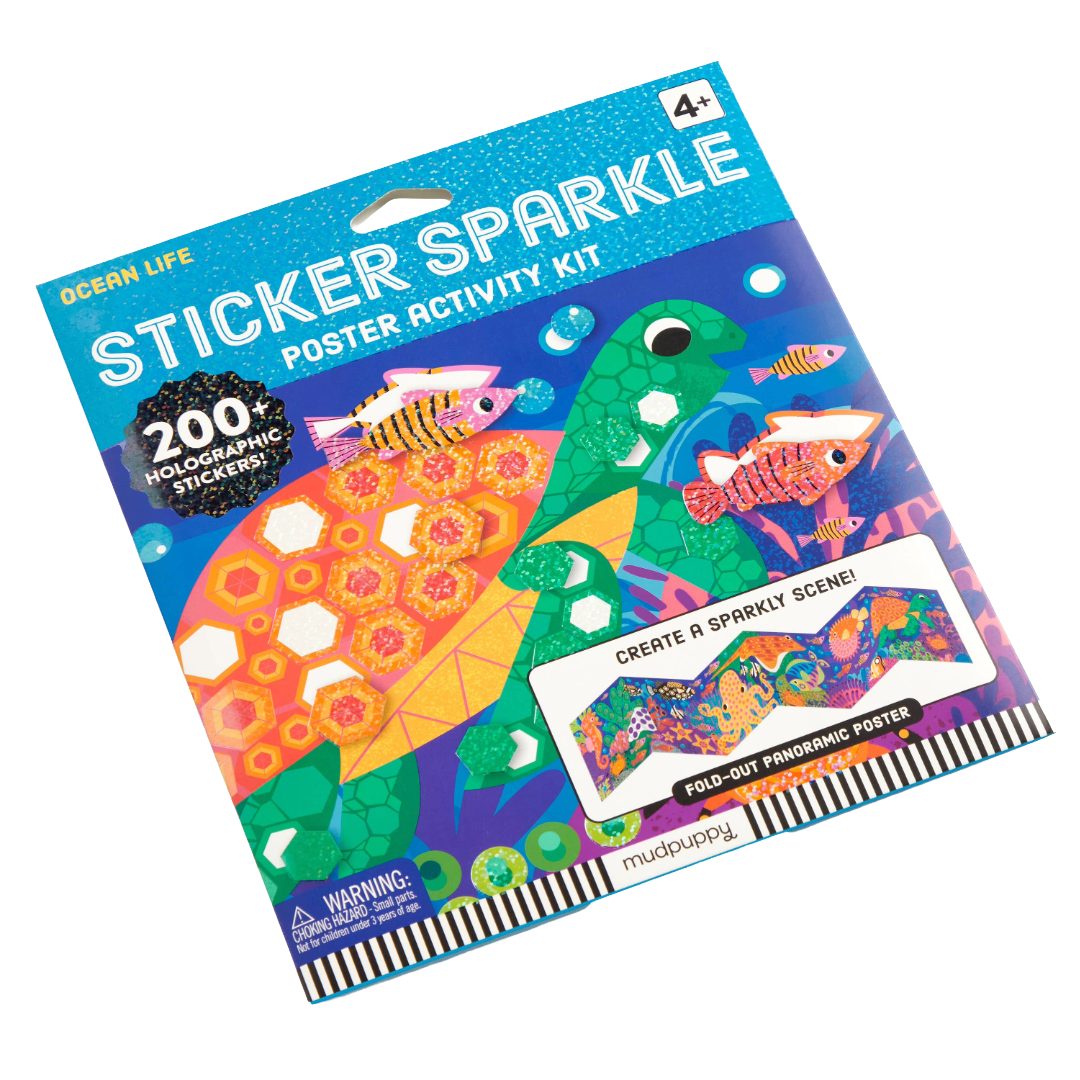 Ocean Life Sticker Sparkle Poster Activity Kit