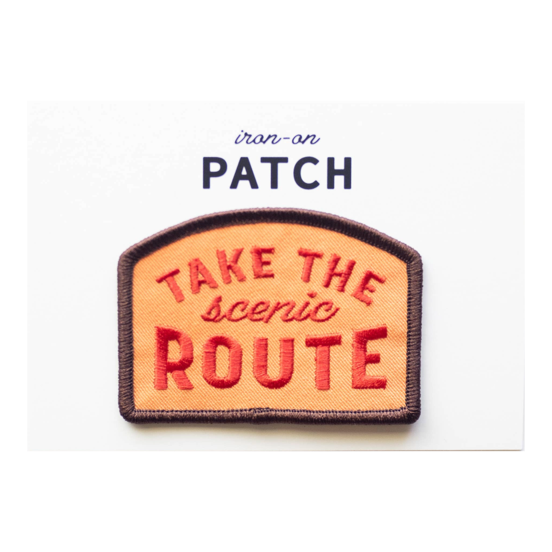 Take the Scenic Route Embroidered Iron on Patch