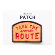 Take the Scenic Route Embroidered Iron on Patch
