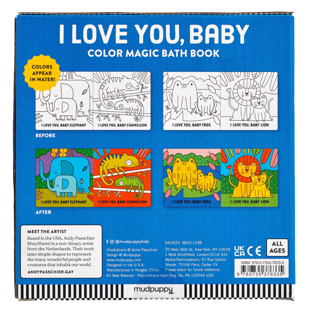 I Love You, Baby Color Magic Bath Book