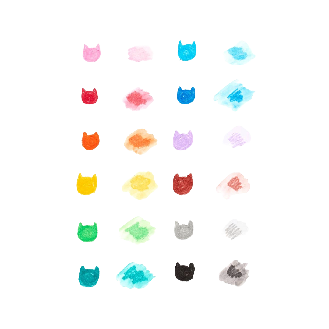 Cat Parade Gel Crayons - Set of 12