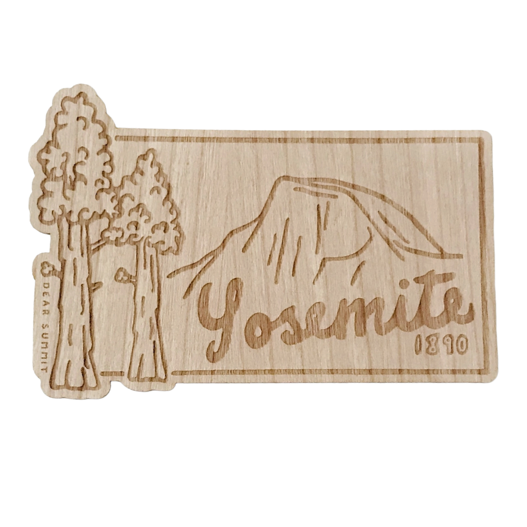 Yosemite Park Wooden Sticker